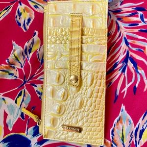 Brahmin Credit Card Wallet in Yellow (purchased in spring 2021)